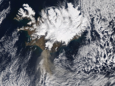 Eruptie van de Eyjafjallajökull vulkaan