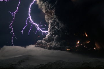 Eruptie van de Eyjafjallajökull vulkaan